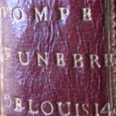 Pièce de titre du ms : Pompe funèbre de Louis 14