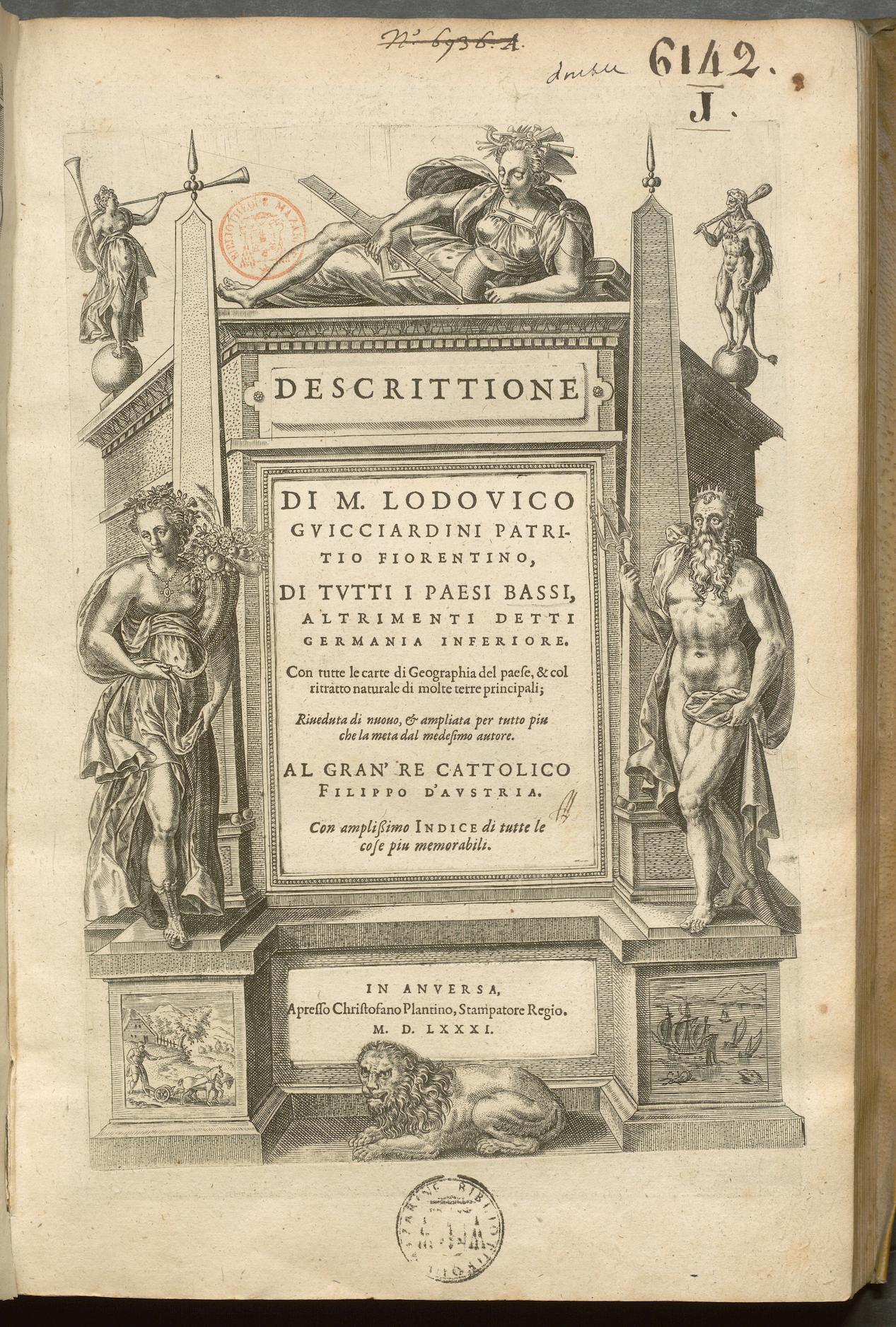 Guichardin, Descrittione di tutti i Paesi Bassi, Anvers, Christophe Plantin, 1581
