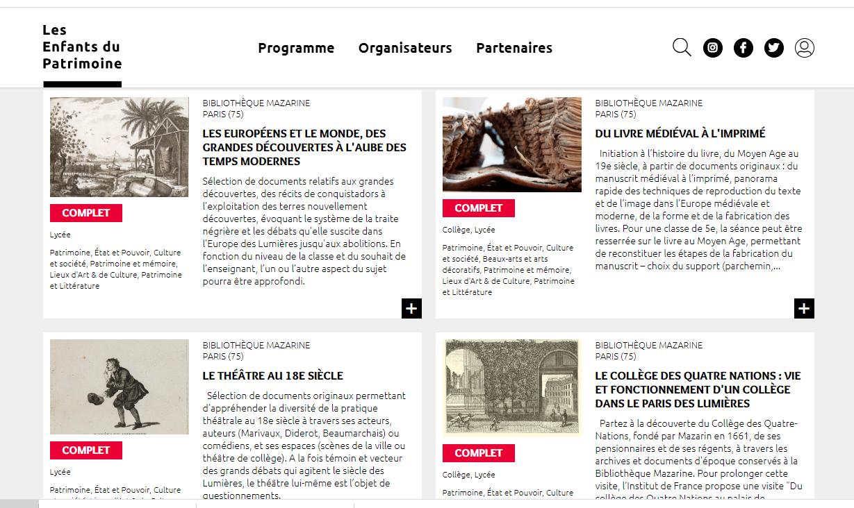 visuel enfants patrimoine 2020