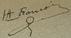Handwritten signature of Louis François