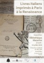 Livres italiens imprimés à Paris à la Renaissance (dossier de presse)