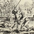 La revanche des paysans. Eau forte gravée par Israël Silvestre d’après Jacques Callot, 1633 (Bibliothèque Mazarine).