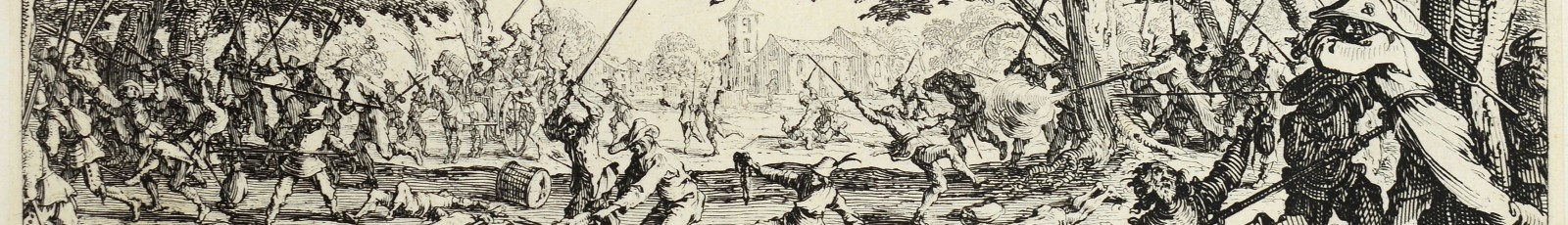 La revanche des paysans. Eau forte gravée par Israël Silvestre d’après Jacques Callot, 1633 (Bibliothèque Mazarine).