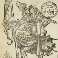 L'hérétique, de Gabriel Salmon, dans Apologia Petri Sutoris... Paris : Poncet le Preux, 1531. Bibliothèque Mazarine, 8°25504 [Res]