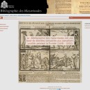 Bibliographie des mazarinades - capture d'écran